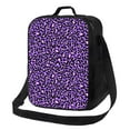 thumbnail image 1 of Naloa Purple Leopard Lunch box Lunch bag for men women Large capacity Lunchbox Insulated Lunch bag Lunch box cooler, 1 of 1