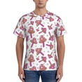 thumbnail image 1 of Naloa Purple Mushroom Men's T-Shirt Sport T-shirt Men's Basic Tee Casual Men's Shirt, Round Neck, Short Sleeves - X-Large, 1 of 5