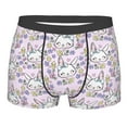 thumbnail image 1 of Naloa Purple Rabbit Print Mens Underwear - Boxers for Men, Classic Briefs for Men, 1 of 9