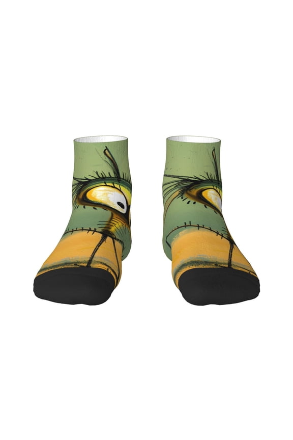 Quirky Cartoon 123 Ankle Socks for Women Non Slip Socks No Show Socks Classic Low Cut Casual Socks Casual Socks