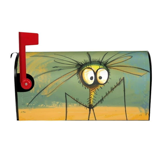 Naloa Quirky Cartoon 123 Mailbox Covers Magnetic Post Box Cover Post Letter Box Cover Garden Decor-25.5x21 in
