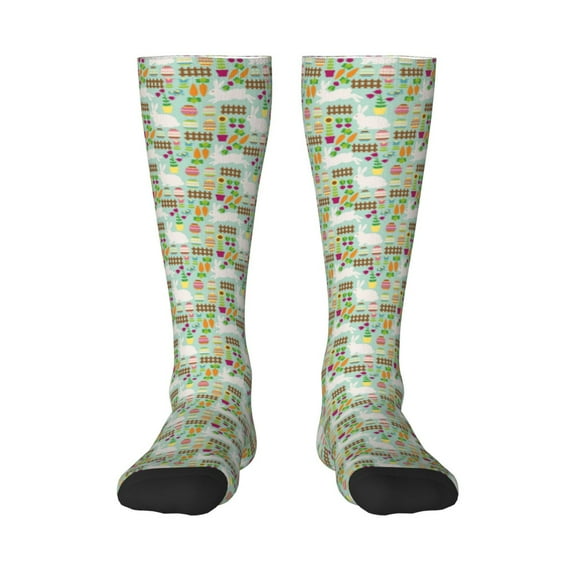 Naloa Rabbit And Carrot Thigh High Socks Extra Long Stretchy Sock Women Over Knee High Opaque Stocking Daily Wear