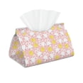 thumbnail image 1 of Naloa Rabbit And Chick Print Leather Tissue Box Cover Rectangle | Long Tissue Box Cover | Tissue Box Holder | Tissue Holder for Bathroom, 1 of 1