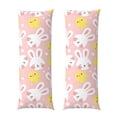 thumbnail image 1 of Naloa Rabbit And Chick Super Soft 20x60 Body Pillow Case,Long Side Hidden Zipper（PILLOWS ARE NOT INCLUDED）, 1 of 6