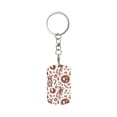 thumbnail image 1 of Naloa Rabbit And Egg Print Keyfob with Split Key Ring and Print Labels, Key Labels Key Chain Tags, Luggage Tags, Car Key Chain Ring Keyfob Gift, 1 of 7