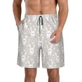 thumbnail image 1 of Naloa Rabbit And Heart Men's Beach Shorts, Surfing shorts, Swim trunks, Quick Dry Swim Trunks for Surfing Beach Fun - Large, 1 of 9