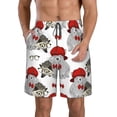 thumbnail image 1 of Naloa Rabbit And Hedgehog Men's Beach Shorts, Surfing shorts, Swim trunks, Quick Dry Swim Trunks for Surfing Beach Fun - XX-Large, 1 of 9