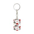 thumbnail image 1 of Naloa Rabbit And Hedgehog Print Keyfob with Split Key Ring and Print Labels, Key Labels Key Chain Tags, Luggage Tags, Car Key Chain Ring Keyfob Gift, 1 of 1