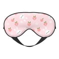thumbnail image 1 of Naloa Rabbit And Peach Print Sleep Mask for Sleeper, Light Blocking Sleeping Eye Mask for Women Men, Eye Shade with Adjustable Strap for Travel, Nap,Meditation, 1 of 7