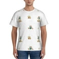 thumbnail image 1 of Naloa Rabbit Blowing Dandelions Men's T-Shirt Sport T-shirt Men's Basic Tee Casual Men's Shirt, Round Neck, Short Sleeves - Medium, 1 of 5