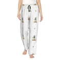 thumbnail image 1 of Naloa Rabbit Blowing Dandelions Print Women’s Ultra-Soft Comfy Pajama Lounge Pants with Pockets & Drawstring, 1 of 8