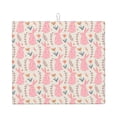 thumbnail image 1 of Naloa Rabbit Dish Drying Mat for Kitchen Counter, Heat Resistant Drainer Mats, Absorbent Draining Mat,Dish Rack Pad,16"x18", 1 of 8