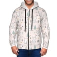 thumbnail image 1 of Naloa Rabbit Forest Men’s Hoodies, Zip up Hoodie, Sweatshirts,Hoodies for Men Sizes S-3XL-3X-Large, 1 of 5