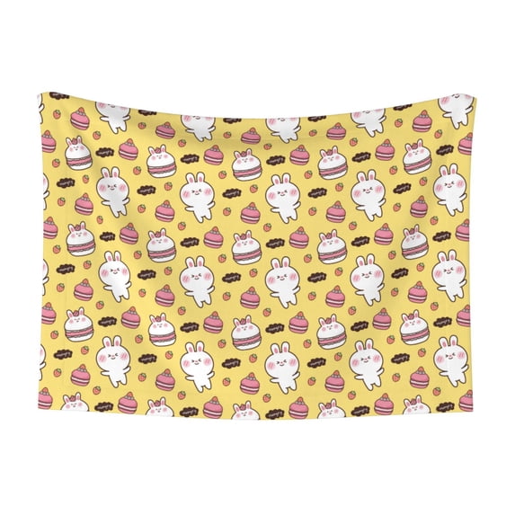 Naloa Rabbit Hunger Dog Blanket, 3 Sizes Cat Blanket for Indoor Cats Large Medium Small Dog Gifts-