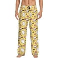 thumbnail image 1 of Naloa Rabbit Hunger Pajama Pants Men, PJ Bottoms, Sleep & Lounge Pants-Small, 1 of 6