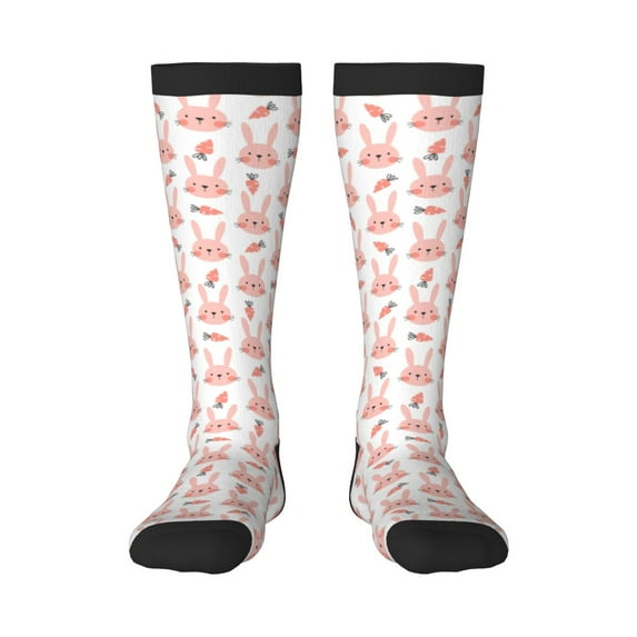 Naloa Rabbit Is And Carrots Thigh High Socks Extra Long Stretchy Sock Women Over Knee High Opaque Stocking Daily Wear