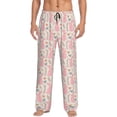 thumbnail image 1 of Naloa Rabbit Pajama Pants Men, PJ Bottoms, Sleep & Lounge Pants-Small, 1 of 6