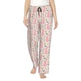 thumbnail image 1 of Naloa Rabbit Print Women’s Ultra-Soft Comfy Pajama Lounge Pants with Pockets & Drawstring, 1 of 8