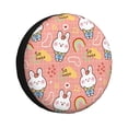 thumbnail image 1 of Naloa Rabbit So Cute PVC Leather Spare Tire Wheel Cover for Car Truck SUV Camper Trailer Universal Fit many size17 inch, 1 of 6