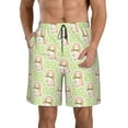 thumbnail image 1 of Naloa Rabbit With Tie Men's Beach Shorts, Surfing shorts, Swim trunks, Quick Dry Swim Trunks for Surfing Beach Fun - Small, 1 of 9