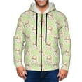 thumbnail image 1 of Naloa Rabbit With Tie Men’s Hoodies, Zip up Hoodie, Sweatshirts,Hoodies for Men Sizes S-3XL-3X-Large, 1 of 5