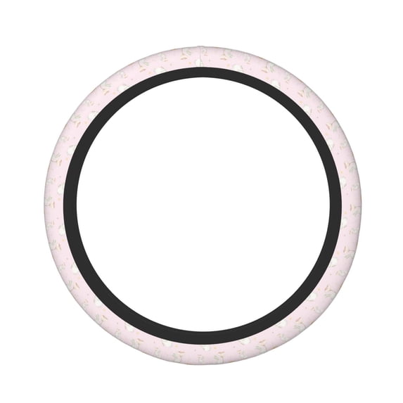 Naloa Rainboe And Rabbit Elastic Steering Wheel Cover, Auto Steering Wheel Cover – 15 Inch , Comfortable Grip, Fit Suvs,Vans Cars,Trucks