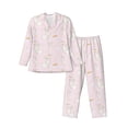 thumbnail image 1 of Naloa Rainboe And Rabbit Men’s Pajamas Set - Long Sleeve Button Down Sleep Shirt and Pajama Bottoms Sleepwear Set-Large, 1 of 7