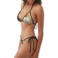 thumbnail image 1 of Naloa Rainbow English Cocker Spaniel Print Women Halter Bikini Set ,Two Piece Triangle Swimsuit,Tie Bathing Suit,Sexy Triangle Two Piece Swimwear, 1 of 5