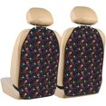 thumbnail image 1 of Naloa Rainbow Jellyfishes 2Pcs Anti-Kick Back Seat Cover Kick Mat, Car Seat Protector with 3 Storage Pockets, 1 of 8
