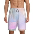 thumbnail image 1 of Naloa Rainbow Men's Short Pajama Pants, Lounge Comfort Shorts with Elasticized Waistband and Side Pockets - Large, 1 of 9