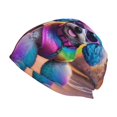thumbnail image 1 of Naloa Rainbow Poodle Urban Street Beanie for Men Women Knitted Unisex Winter Hat Beanies Cap Knit Cuffed Beanies Hats, 1 of 7