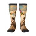 thumbnail image 1 of Naloa Rainbow White Horse Thigh High Socks Extra Long Stretchy Sock Women Over Knee High Opaque Stocking Daily Wear, 1 of 6