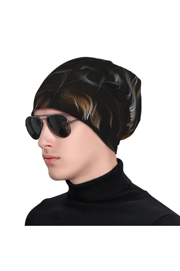 Realistic Style Cute Cat Soft Beanie Hat, Knit Beanie Daily Beanie in Fine Knit for Women Men Winter Travel, Outdoor