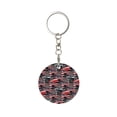 thumbnail image 1 of Naloa Red And Blue Cars Print Round Keychain Keychain Key Ring, Key Tag, Key Chain Bulk for Gift Accessories (Round), 1 of 7