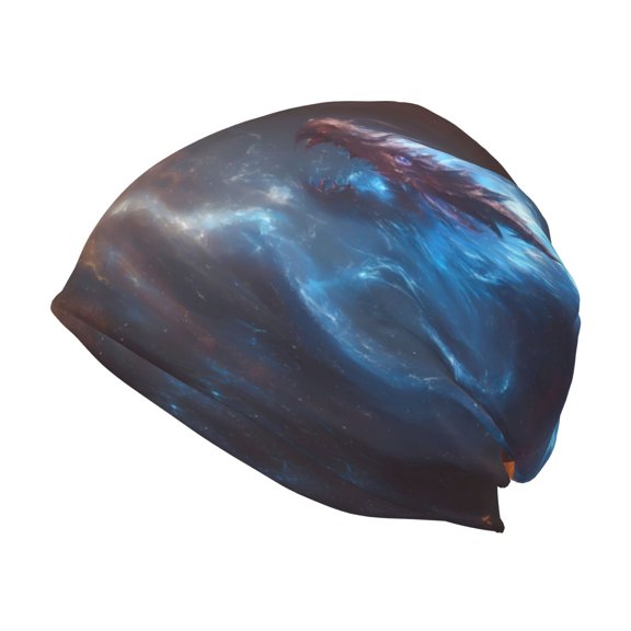 Naloa Red And Blue Fire Dragon D Beanie for Men Women Knitted Unisex Winter Hat Beanies Cap Knit Cuffed Beanies Hats