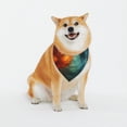 thumbnail image 1 of Naloa Red And Blue Fire Peacock Dog Bandana Custom Dog Scarf Breathable Puppy Kerchief with Adjustable Bandana Bib for Dog and Cat-X-Large, 1 of 7