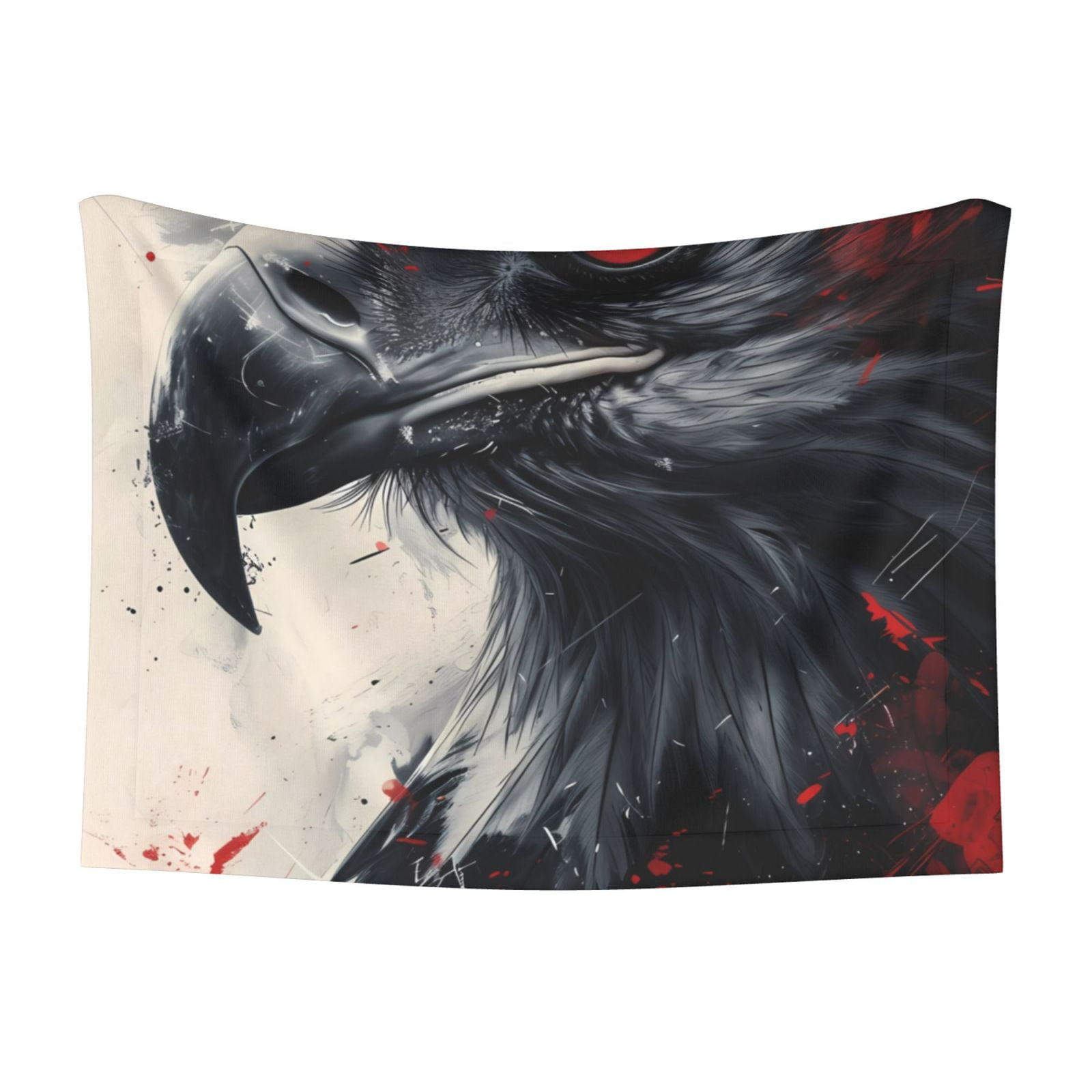 Naloa Red Black Ink Style Bald Eagle Dog Blanket, 3 Sizes Cat Blanket for Indoor Cats Large Medium Small Dog Gifts-Medium