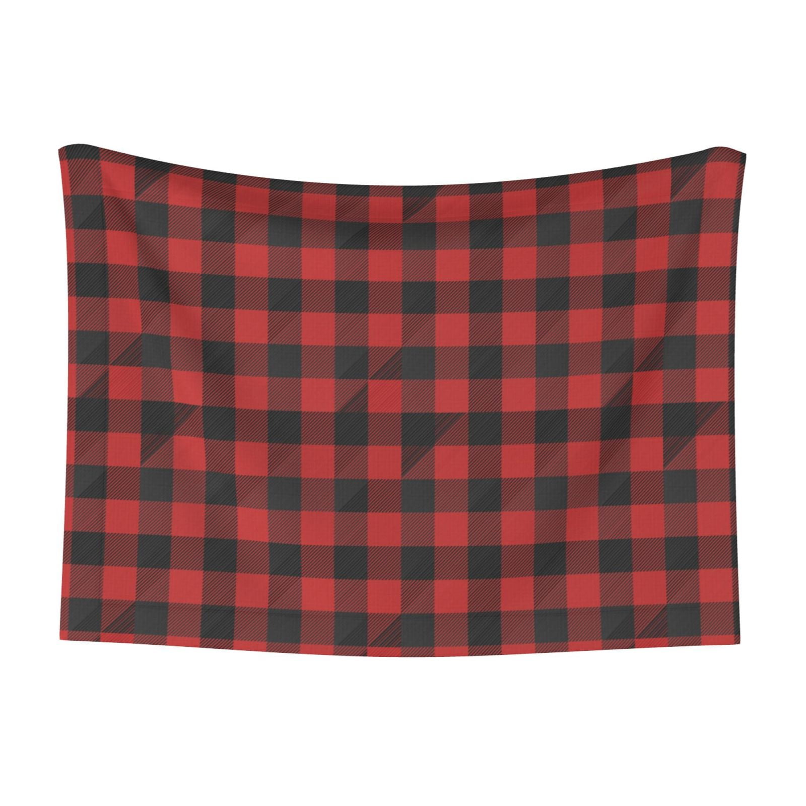 Naloa Red Black Plaid Dog Blanket, 3 Sizes Cat Blanket for Indoor Cats Large Medium Small Dog Gifts-Small
