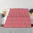 thumbnail image 1 of Naloa Red Checkboard Flannel Blankets - Thick and Warm Blanket for Winter, Soft Fuzzy Plush King Blanket for All Seasons40"x30", 1 of 6
