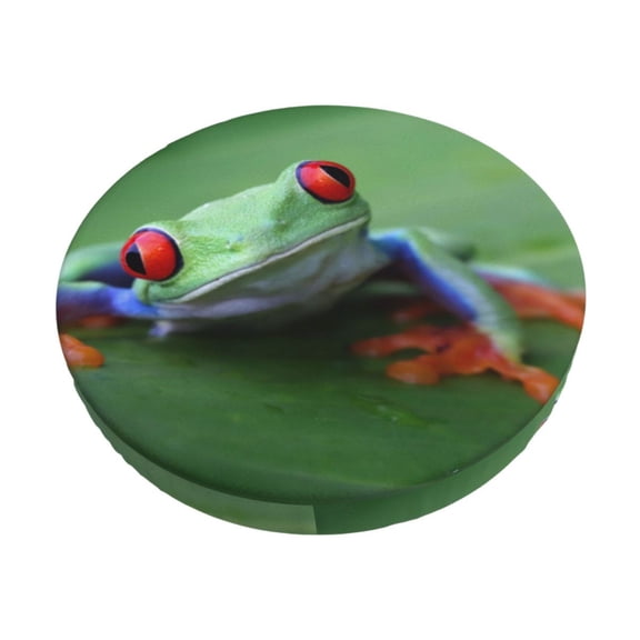 Naloa Red-Eyed Tree Frog-1 Round Bar Stool Cushion Cover 12-14 inch, Fits Kitchen, Office, Restaurant Chairs - {sizeName}12 inch