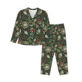 thumbnail image 1 of Naloa Red Leaves Pajamas for Women Set, Womens Pajama Sets, Lounge Sets for Women, 2pjs for Women-X-Large, 1 of 7