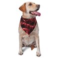 thumbnail image 1 of Naloa Red Line Dog Bandanas 1PC Washable Triangle Dog Scarfs Premium Durable Fabric, for Small Medium Large Dogs and Cats, 1 of 6