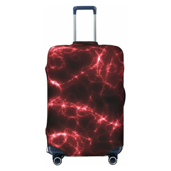Naloa Red Line Elastic Suitcase Protector, Travel Suitcase Protector Cover Fits 18-32in Suitcase - X-Large
