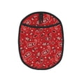 thumbnail image 1 of Naloa Red Paisley Floral Silicone Pot Holders, Oven Mitts Heat Resistant Hot Pads, Non Slip Pot Holder for Kitchen Baking and Cooking 9.4 x 7.5 Inches, 1 of 7