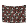 thumbnail image 1 of Naloa Red Rose Skull Dog Blanket, 3 Sizes Cat Blanket for Indoor Cats Large Medium Small Dog Gifts-Large, 1 of 8