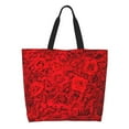 thumbnail image 1 of Naloa Red Rose Tote Bag for Women Large Capacity Shoulder Bag for College Work Travel Shopping, 1 of 8