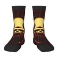 thumbnail image 1 of Naloa Red Skull Spider Kids Socks Unisex Kids and Toddlers' Crew Socks, ,1 Pairs, 1 of 5