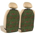 thumbnail image 1 of Naloa Red Snake 2Pcs Anti-Kick Back Seat Cover Kick Mat, Car Seat Protector with 3 Storage Pockets, 1 of 8