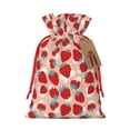 thumbnail image 1 of Naloa Red Strawberry Drawstring Christmas Bags, 3D Xmas Gift Bags, Christmas Wrapping Bags, Xmas Goodie Bags, Treat Pouch Bags, Party Favor Bags-Medium, 1 of 9