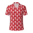 thumbnail image 1 of Naloa Reindeer Women's Short-Sleeved Pajama Set, Loungewear, Summer pajamas, Breathable Cozy - XX-Large, 1 of 8